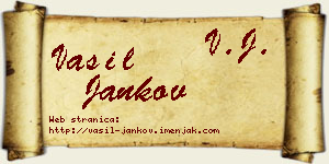 Vasil Jankov vizit kartica
